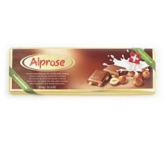 Alprose 300g miečna čokoláda s celými lieskovými orieškami