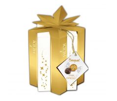 Heidi Gift Box Star Espresso 140g Zlatý