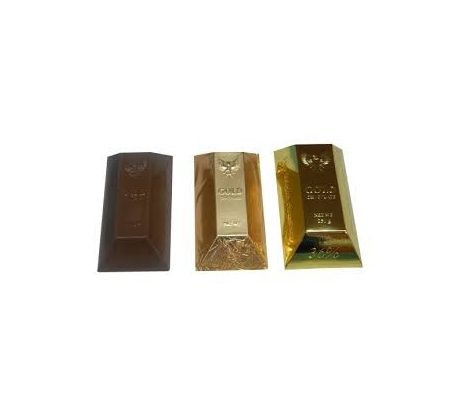 Čokoládová zlatá tehlička 100g