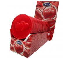 Only Čokol. mince 21,5g Srdiečka