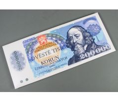 Bankovka s Belgickou čokoládou 60g   200 000 Kčs