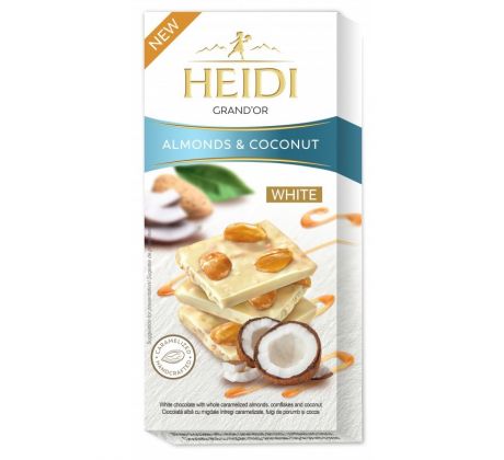 Heidi Grand´Or Biela-Mandľa&Kokos 100g
