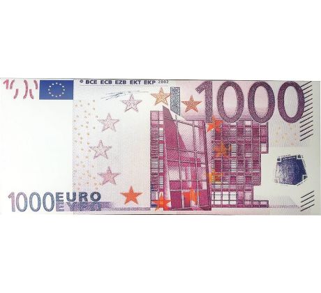 Bankovka s Belgickou čokoládou 60g 1000 €