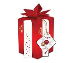 Heidi Gift Box Star Hazelnut 140g  Červený