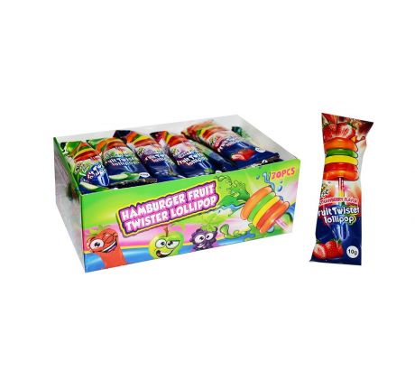 Lízanka Twister Svietiaca 10g