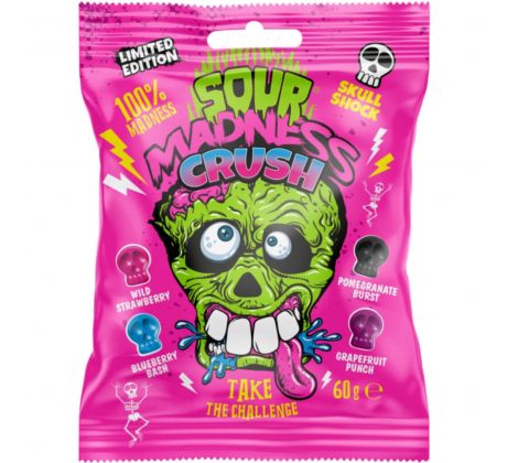 Cukríky - Sour Madness Ružové 60g