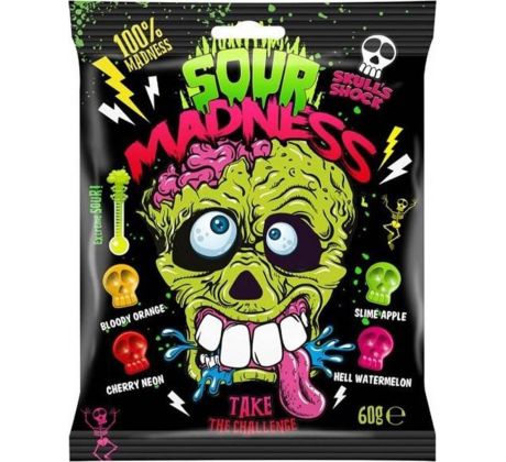 Cukríky - Sour Madness Čierne
