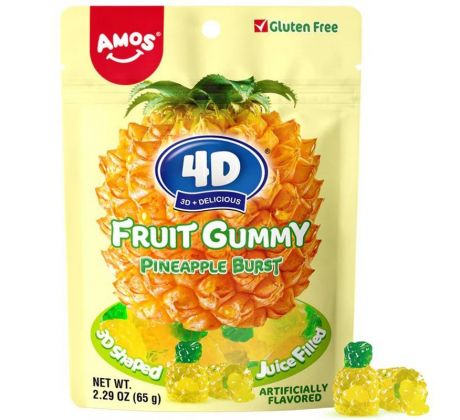 4D Želé Amos Ananás 65g