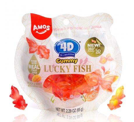 4D Želé Amos Zlatá Rybyčka 65g