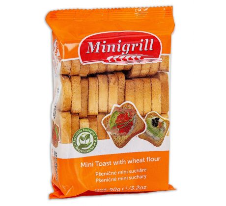 Sucháre Minigrill Pšeničné 90g