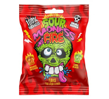 Cukríky - Sour Madness Fire, Červené 60g