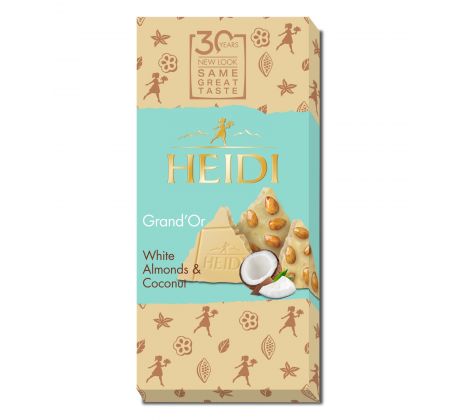 Heidi Grand'Or Biela-Mandľa & Kokos 100g