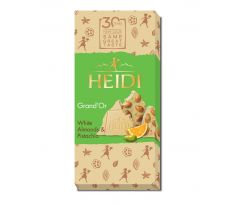 Heidi Grand'Or  Biela-Mandľa&Pomarač&Pistácia 100g