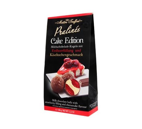 Maitre Truffout „cake edition“ 148g mliečna, jahoda